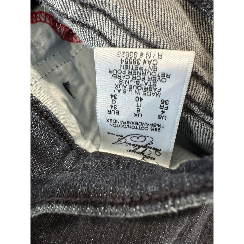 Not Your Daughters Jeans Womens Dark Wash Straight Leg Stretch‎ Denim Jeans sz 8 - Picture 3 of 6